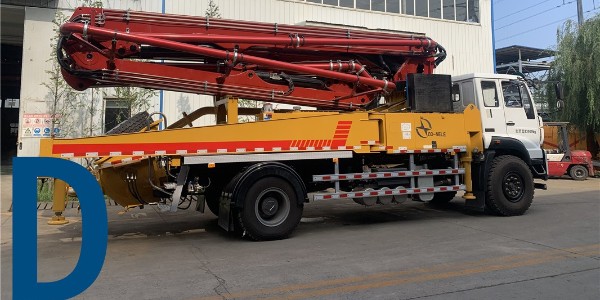 拆出料管法水洗混凝土泵車(chē)管道