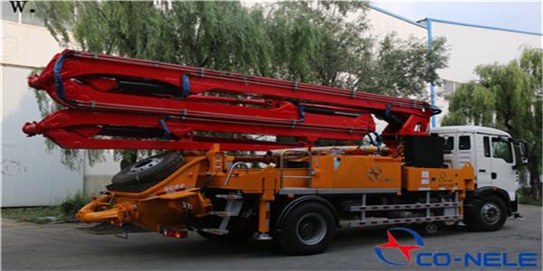 小科課堂：小型混凝土泵車輪胎到底要不要離開地面？